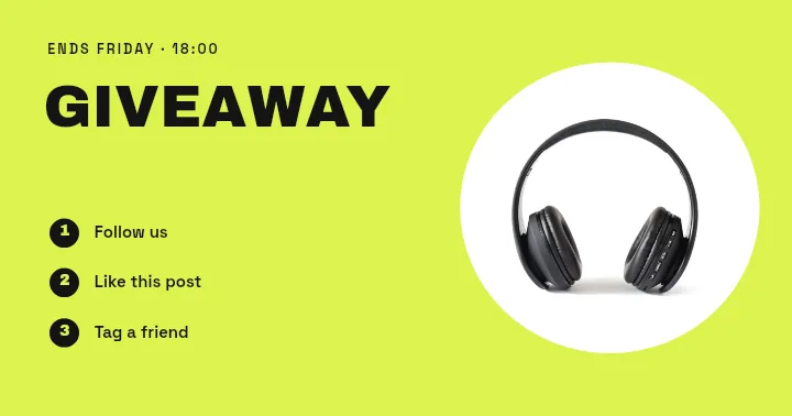 Facebook Post template: Giveaway